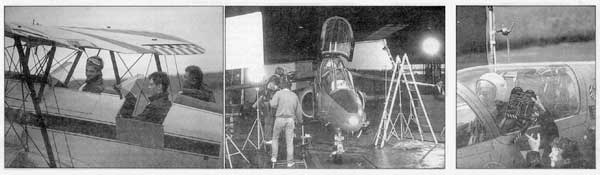 Les chevaliers du ciel - Scnes de tournage