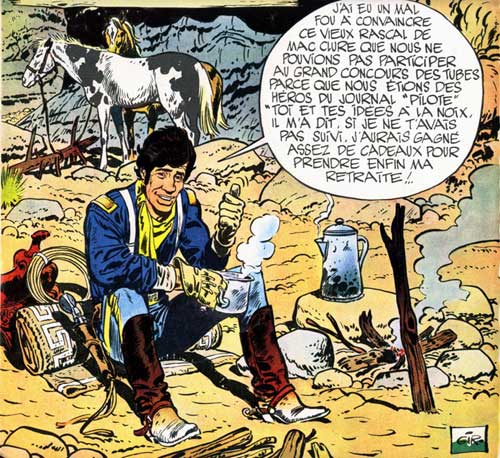 Giraud - Blueberry - Jeu dans Pilote