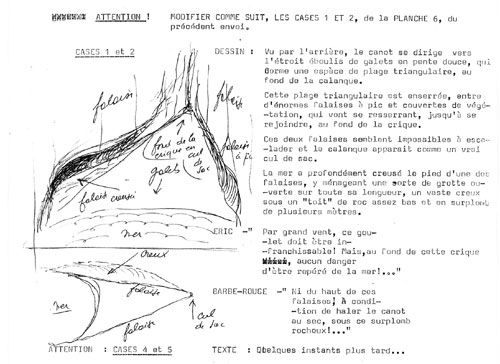 Charlier - Croquis scnario - Barbe-Rouge