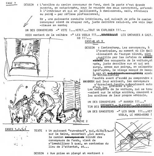 Charlier - Croquis scnario - Buck Danny