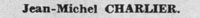Charlier, signature